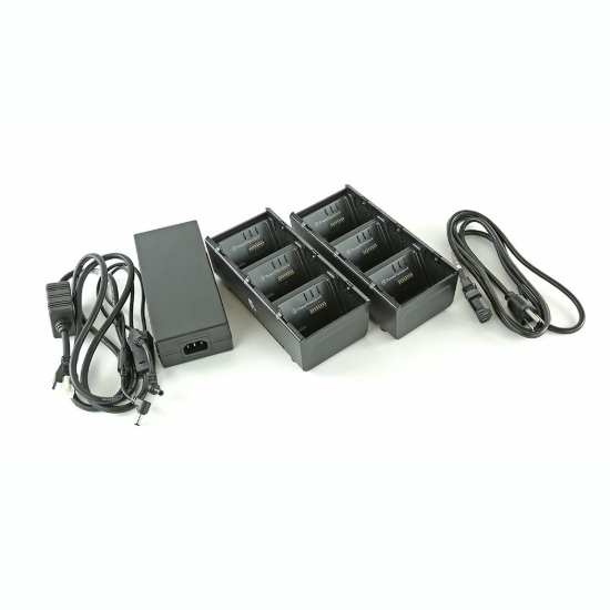 Imagen de ZEBRA AIT, ACCESSORY, TWO 3 SLOT BATTERY CHARGERS (CHARGES 6 BATTERIES) WITH POWER SUPPLY AND Y CABLE; ZQ600/ZQ600 PLUS, QLN OR ZQ500. US POWER CORD INCLUDED