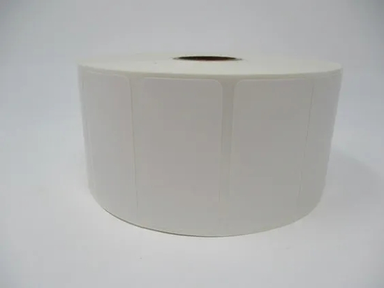 Imagen de BROTHER MOBILE, MULTIPURPOSE THERMAL TRANSFER SYNTHETIC (POLYESTER) LABEL (FOR RESIN RIBBONS), 2 IN X 1 IN, WHITE, GAP, 1 IN CORE, 5 IN OD, 2,725 LABELS/ROLL, 4 ROLLS/CASE
