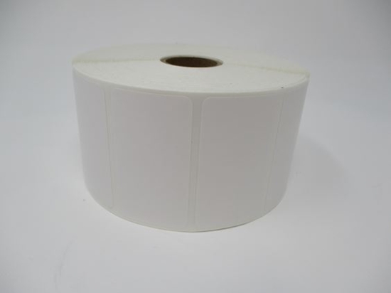 Imagen de BROTHER MOBILE, 2.25''X1.25'' TT PREMIUM PAPER LABEL (USE WAX OR WAX/RESIN RIBBON), 5'' OD, 1'' CORE, 1900 LABELS/ROLL, 4 ROLLS/CASE