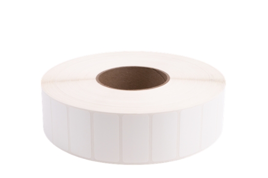 Imagen de BROTHER MOBILE, 2"X1" TT SYN (POLYESTER) GLOSSY LABEL (USE WAX/RESIN OR RESIN RIBBON), 8"OD/3"CORE, 6,215 LABELS/ROLL, 4 ROLLS/CASE