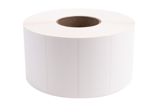 Imagen de BROTHER MOBILE, 4"X2" TT SYN (POLYESTER) GLOSSY LABEL (USE WAX/RESIN OR RESIN RIBBON), 8"OD/3"CORE, 3,290 LABELS/ROLL, 4 ROLLS/CASE