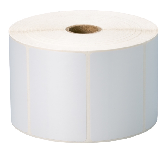 Imagen de BROTHER MOBILE, 3"X2" TT SYN (POLYESTER) GLOSSY LABEL (USE WAX/RESIN OR RESIN RIBBON), 5"OD/1"CORE, 1,440 LABELS/ROLL, 4 ROLLS/CASE