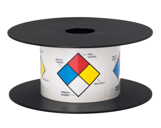 Imagen de BROTHER MOBILE, 2"X2" TT NFPA COLOR DIAMONDS WHITE LABEL (USE BMSLPR03XX INK RIBBONS), 3MIL, 5+ YEARS,5"OD/1"CORE,200 LABELS/ROLL, 1 ROLL/UNIT (WARNING: CANCER RISK FROM EXPOSURE TO BISPHENOL S (BPS)