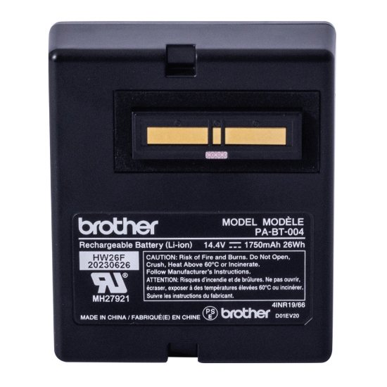 Imagen de BROTHER MOBILE, LI-ION BATTERY: RECHARGEABLE, TD2320D, TD2350D, TD2350DSA