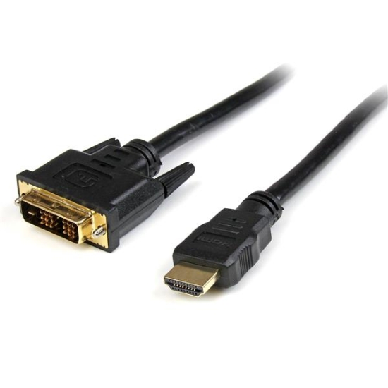 Imagen de StarTech.com Cable Adaptador Conversor HDMI a DVI-D de 3m - Macho a Macho - Convertidor de Vídeo - Negro - Cable adaptador - HDMI macho a DVI-D macho - 3 m - negro - para P/N: MDP2HDEC, RKCOND17HD, ST