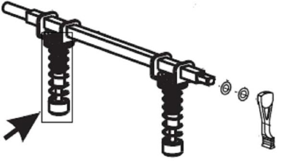 Imagen de ZEBRA AIT, 140XIII/105SL, SPARE PART, PRINTHEAD TOGGLE ASSEMBLY FOR 140XIII & 105SL