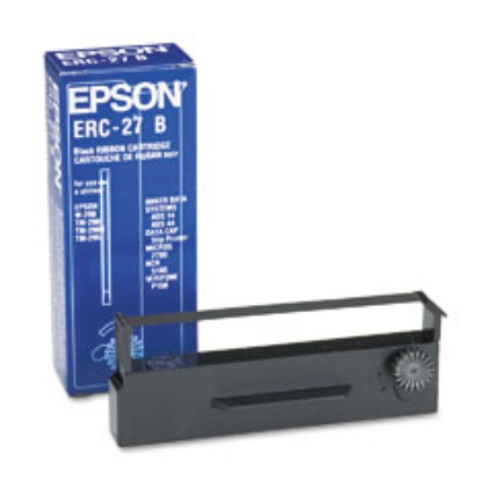 Imagen de EPSON, CONSUMABLES, ERC-27B, BLACK INK RIBBON, FOR USE IN TM-U290, TM-U295, M-290