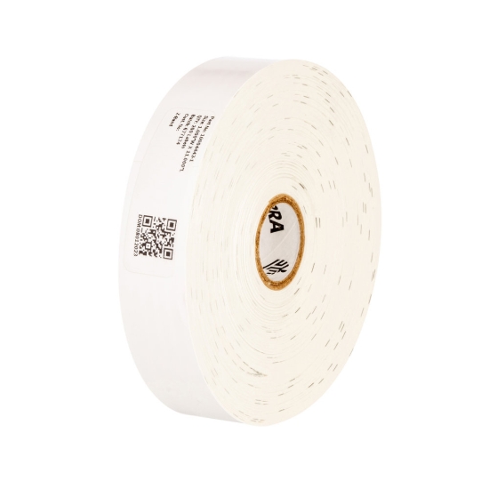 Imagen de ZEBRA, CONSUMABLES,Z-BAND DIRECT POLYPROPYLENE WRISTBAND, RED STRIPES, DIRECT THERMAL, 1" X 11", 1" CORE, 5" OD, PERFORATED, 200 WRISTBANDS PER ROLL, 6 ROLLS PER CASE, PRICED PER CASE