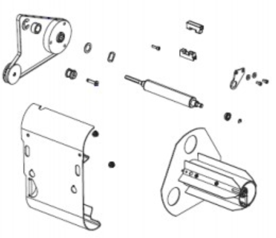 Imagen de ZEBRA AIT, PART, KIT MEDIA REWIND OPTION 220XI4, REQUIRES P1006033 PANEL