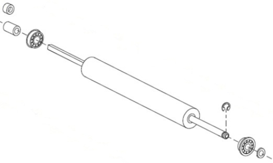 Imagen de ZEBRA AIT, EOL, 110XI4, SPARE PARTS, PLATEN ROLLER FOR 600 DPI
