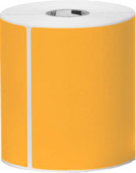 Imagen de ZEBRA, CONSUMABLES, ORANGE Z-PERFORM 2000D PAPER LABEL, DIRECT THERMAL, 4" X 6", 1" CORE, 5" OD, FLOODCOATED, 430 LABELS PER ROLL, PERFORATED, 6 ROLLS PER CASE, PRICED PER CASE