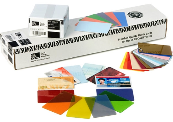 Imagen de ZEBRACARD, CONSUMABLES, WHITE PREMIER PVC BLANK CR-80 40 MIL CARD, 350 CARDS PER BOX, PRICED PER BOX