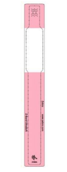 Imagen de ZEBRA, CONSUMABLES, WRISTBAND CARTRIDGE, 1"X 10.75" Z-BAND ULTRA SOFT KIT, POLYPROPYLENE AND VINYL, TAMPER-EVIDENT ADHESIVE, PINK, PERF, 175 BANDS PER CARTRIDGE, 6 CARTRIDGES PER KIT, PRICED PER KIT