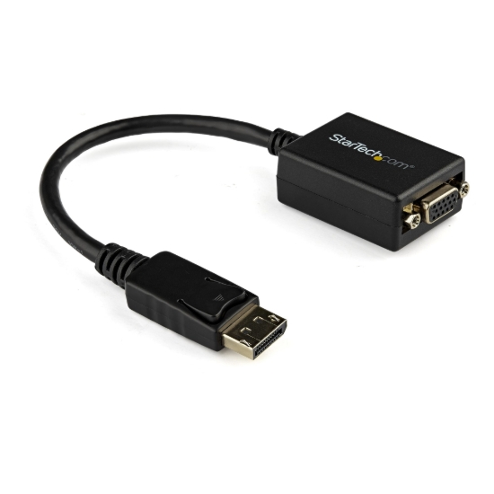 Imagen de StarTech.com Adaptador Conversor de Vídeo DisplayPort DP a VGA - Cable Convertidor Activo - Hembra VGA - Macho DP - Hasta 1920x1200 - Adaptador de pantalla - DisplayPort (M) a HD-15 (VGA) (H) - 27.94 