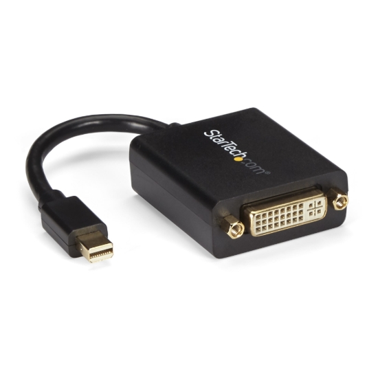 Imagen de StarTech.com Adaptador Conversor de Vídeo Mini DisplayPort a DVI - Cable Convertidor Pasivo - Hembra DVI - Macho Mini DP - 1920x1200 - Adaptador DVI - Mini DisplayPort (M) a DVI-I (H) - 10.2 cm - negr