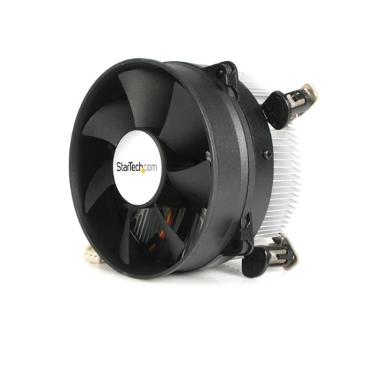 Imagen de StarTech.com Ventilador Fan Disipador Bajo Perfil 1U para CPU Procesador Pentium 4  Socket 775 -  95mm - Conector TX3 - Disipador para procesador - (para: LGA775) - aluminio - 95 mm - negro