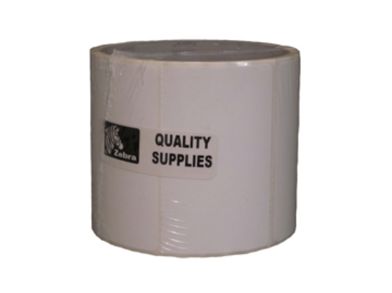 Imagen de ZEBRA, SAMPLE, 3" X 3" TT Z-XTREME 4000T WHITE HIGH-TACK LABEL, 3" CORE, 100 LABELS PER ROLL