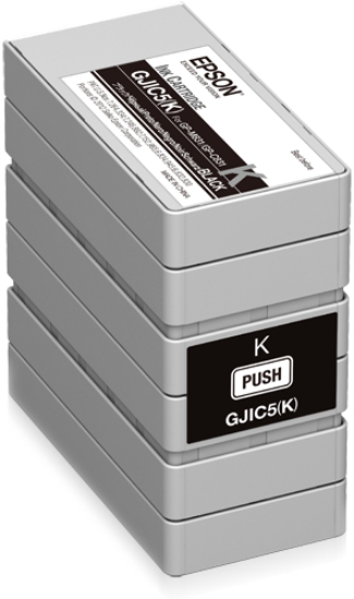 Imagen de EPSON, CONSUMABLES, BLACK GJIC5(K) INKJET CARTRIDGE, COLORWORKS C831 COMPATIBLE, PRICED PER CARTRIDGE