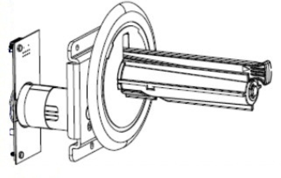 Imagen de ZEBRA AIT, PART, KIT, LINER TAKE-UP SPINDLE AND MOTOR ASSEMBLY, ZT410, ZT411