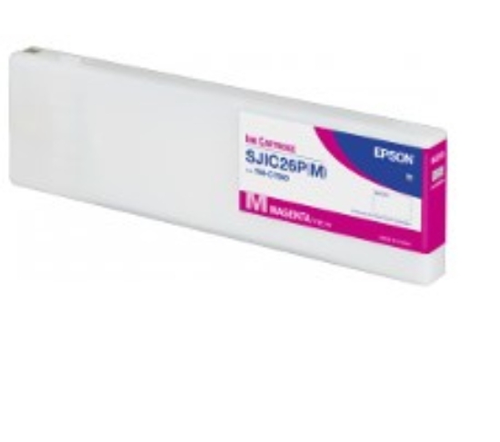 Imagen de EPSON, TM-C7500, CONSUMABLES, SJIC26P (M), MAGENTA INK CARTRIDGE FOR COLORWORKS TM-C7500