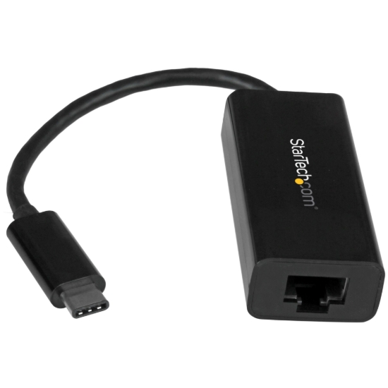 Imagen de StarTech.com USB C to Gigabit Ethernet Adapter - Black - USB 3.1 to RJ45 LAN Network Adapter - USB Type C to Ethernet (US1GC30B) - Adaptador de red - USB-C - Gigabit Ethernet - negro - para P/N: HB30C