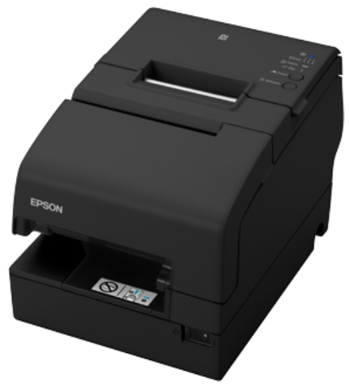 Imagen de EPSON, EOL, REFER TO C31CL25054, TM-H6000V-054, MULTIFUNCTION PRINTER, BUILT-IN USB & ETHERNET INTERFACES, WITH MICR & DROP IN VALIDATION, SERIAL, S01, BLK, NO POWER SUPPLY