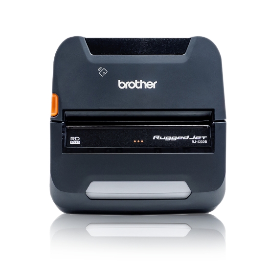 Imagen de BROTHER MOBILE, RUGGEDJET RJ4230B-L: MOBILE 4" DT PRINTER W/USB, BLUETOOTH/MFI, NFC PAIRING - INCLUDES: 2 YEAR PREMIER WARRANTY, LI-ION BATTERY, DOC SET, ROLL HOLDER STOP, BELT CLIP & ZPL/CPCL, REFER