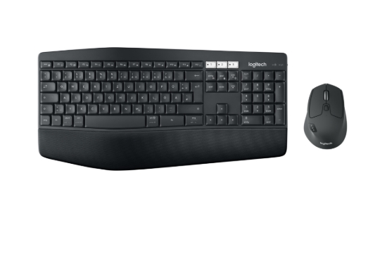 Imagen de Logitech - Keyboard and mouse set - Spanish - Wireless - 2.4 GHz - Black