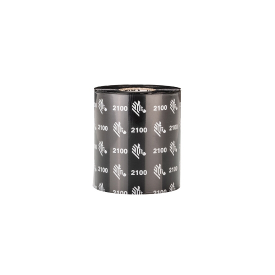 Imagen de ZEBRA, CONSUMABLES, 2100 WAX RIBBON, 89MM X 450M, 3.5" X 1476', 1" CORE, 12 ROLLS PER CASE, PRICES PER CASE