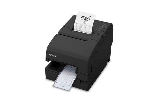 Imagen de EPSON, EOL, REFER TO C31CL25036, TM-H6000V-036, MULTIFUNCTION PRINTER, BUILT-IN USB & ETHERNET INTERFACES, WITH MICR & ENDORSEMENT, POWERED USB, U06, BLK, NO POWER SUPPLY