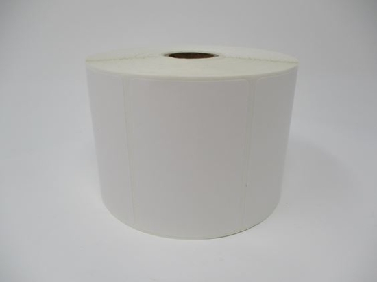 Imagen de BROTHER MOBILE,MULTIPURPOSE THERMAL TRANSFER PREMIUM PAPER LABEL (FOR WAX AND WAX/RESIN RIBBONS), 3IN X 2IN, WHITE, GAP, 1IN CORE, 5IN OD, 1,240 LABELS/ROLL, 4 ROLLS/CASE