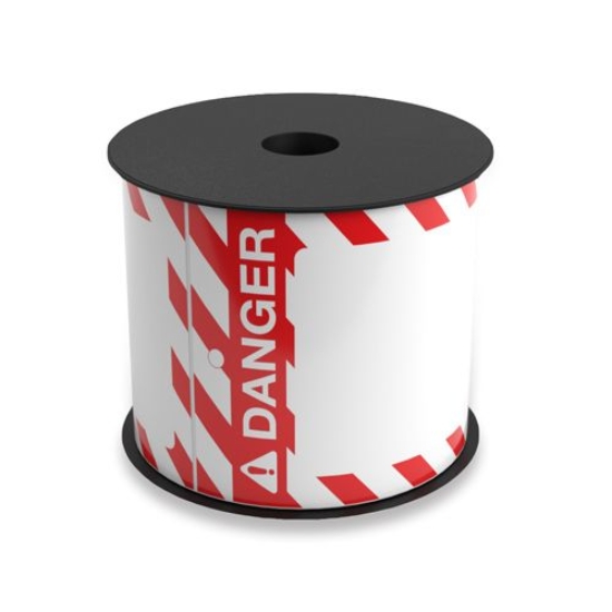 Imagen de BROTHER MOBILE, 3"X5" TT LOCK OUT / TAG OUT DANGER BLACK HEADER WHITE LABEL (USE BMSLPR03XX INK RIBBONS),5"OD/1"CORE,125 TAGS/ROLL, 1 ROLL/UNIT (WARNING: CANCER RISK FROM EXPOSURE TO BISPHENOL S (BPS)