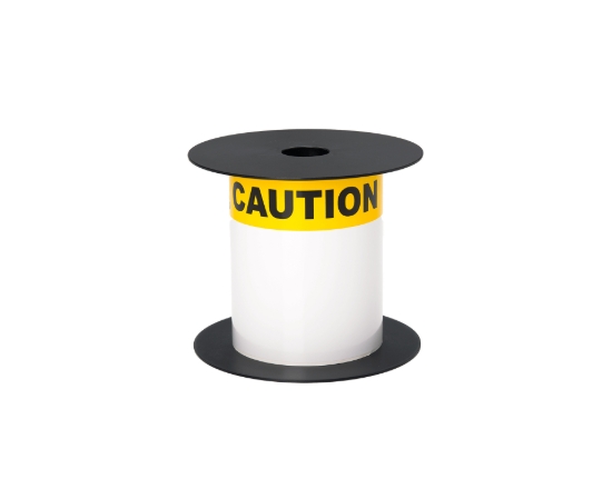 Imagen de BROTHER MOBILE, 4"X6" TT ANSI/OSHA CAUTION 1-1/8" YEL HEADER WHITE VINYL LABEL (USE BMSLPR03XX RIBBONS),3MIL,5+YRS,5"OD/1"CORE,200LBLS/ROLL,1ROLL/UNIT (WARNING: CANCER RISK FROM EXPOSURE TO BISPHENOL