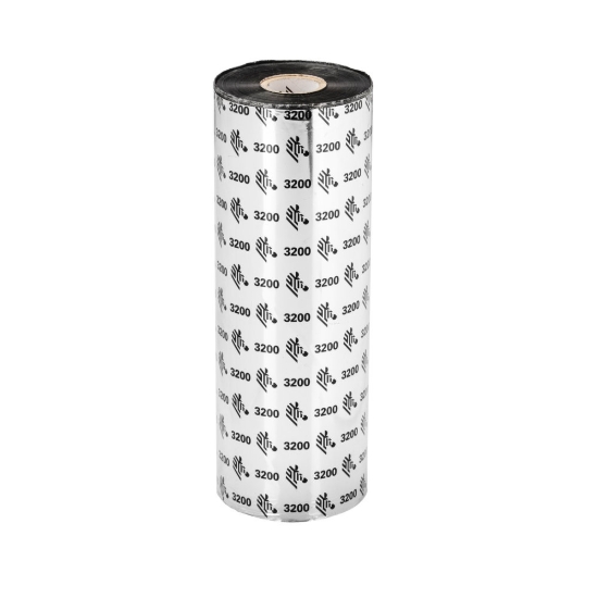 Imagen de ZEBRA, CONSUMABLES, 3200 WAX/RESIN RIBBON, 156MM X 450M, 6.16" X 1476', 1" CORE, 6 ROLLS PER CASE