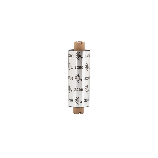 Imagen de ZEBRA, CONSUMABLES, 3200 WAX/RESIN RIBBON, 84MM X 74M, 3.3" X 244', 0.5" CORE, 12 ROLLS PER CASE