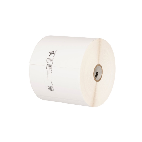 Imagen de ZEBRA, CONSUMABLES, 8000T PRIMARY BLOOD BAG, POLYPROPYLENE LABEL, TT, ISBT 128 FORMAT, 4" X 4", 3" CORE, 8" OD, 1110 LABELS PER ROLL, PERFORATED, 4 ROLLS PER CASE, PRICED PER CASE
