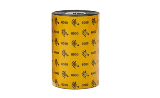 Imagen de ZEBRA, CONSUMABLES, WAX RIBBON, 6.14" X 1476', 1" CORE, 12 ROLLS PER CASE, PRICED PER CASE