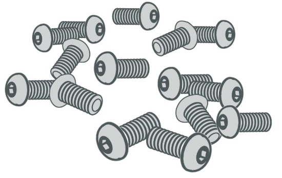 Imagen de ZEBRA AIT, EOL, KIT PRINTHEAD MOUNTING SCREW (QTY 5) ZE500 SERIES