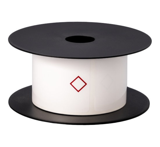 Imagen de BROTHER MOBILE, 3"X2" TT GHS 1 DIAMOND WHITE LABEL (USE BMSLPR03XX INK RIBBONS), 3MIL, 5+ YEARS,5"OD/1"CORE,250 LABELS/ROLL, 1 ROLL/UNIT (WARNING: CANCER RISK FROM EXPOSURE TO BISPHENOL S (BPS)