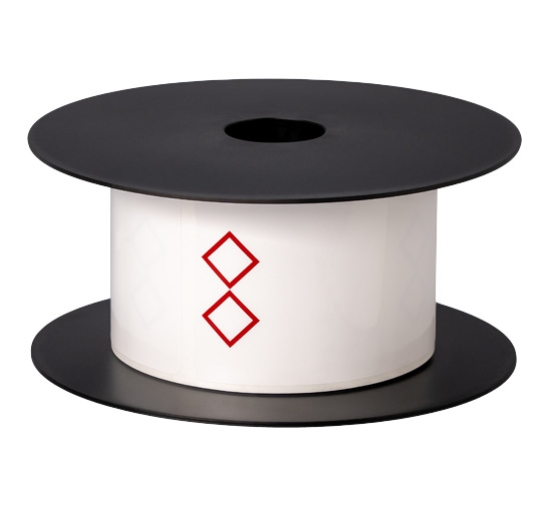 Imagen de BROTHER MOBILE, 3"X2" TT GHS 2 DIAMONDS WHITE LABEL (USE BMSLPR03XX INK RIBBONS), 3MIL, 5+ YEARS,5"OD/1"CORE,250 LABELS/ROLL, 1 ROLL/UNIT (WARNING: CANCER RISK FROM EXPOSURE TO BISPHENOL S (BPS)