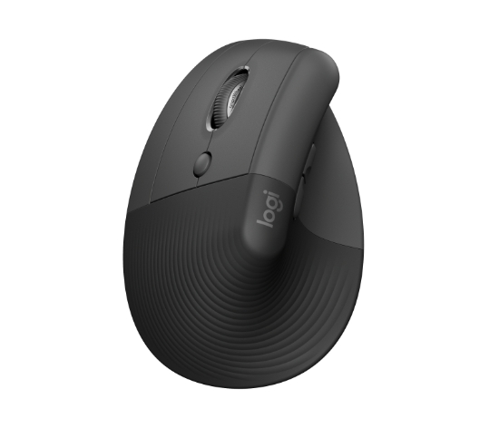 Imagen de Logitech Lift Left Vertical Ergonomic Mouse - Ratón vertical - ergonómico - zurdo - 6 botones - inalámbrico - 2.4 GHz, Bluetooth - receptor de USB Logitech Logi Bolt - grafito