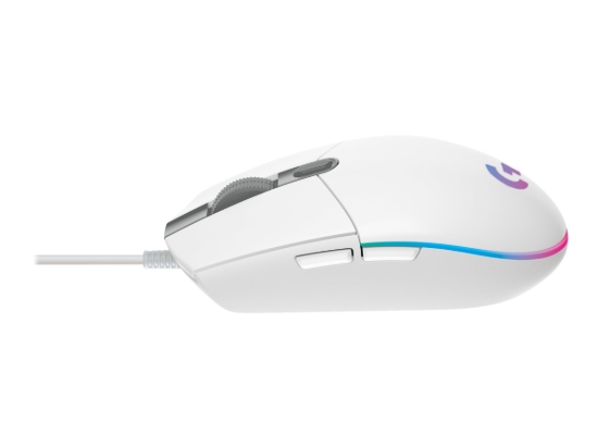 Imagen de Logitech Gaming Mouse G203 LIGHTSYNC - Ratón - óptico - 6 botones - cableado - USB - blanco