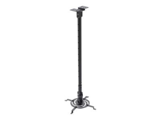 Imagen de Klip Xtreme KPM-610B - Kit de montaje (pies, montaje en techo inclinado/giratorio) - para proyector - acero - negro - se puede instalar en el techo