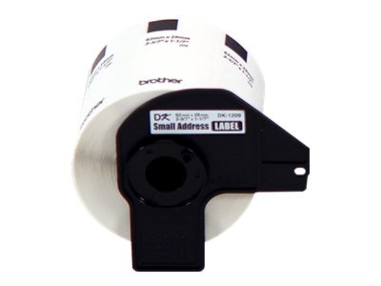 Imagen de Brother DK-1209 - Papel - blanco - 28.9 x 62 mm 800 etiquetas de direcciones - para Brother QL-1050, 1060, 1100, 1110, 500, 550, 570, 580, 650, 700, 710, 720, 800, 810, 820