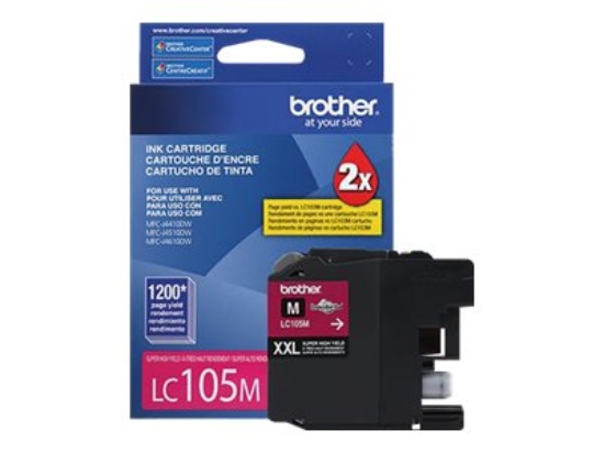 Imagen de Brother LC105M XXL - Súper Alto Rendimiento - magenta - original - cartucho de tinta - para Brother MFC-J4310, J4410, J4510, J4610, J4710, J6520, J6720, J6920