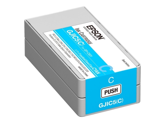 Imagen de Epson GJIC5(C) - Cián - original - cartucho de tinta - para Epson GP-C831; ColorWorks C831