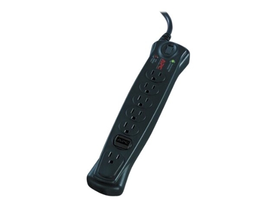 Imagen de APC SurgeArrest Essential - Protector contra sobretensiones - CA 120 V - conectores de salida: 7 - carbón