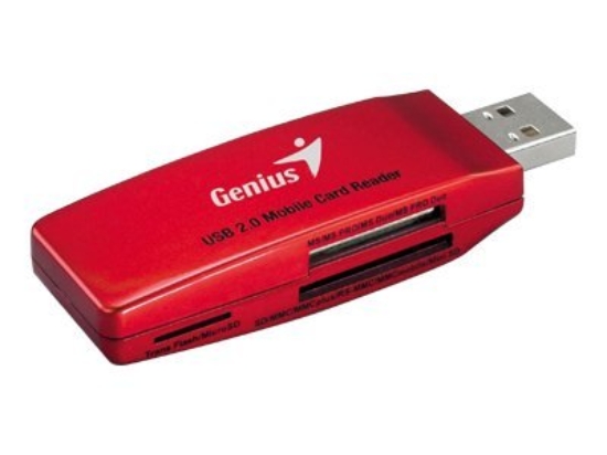 Imagen de Genius CR-902U USB Run Card - Lector de tarjetas - 9 en 1 (MS, MS PRO, MMC, SD, MS Duo, MS PRO Duo, miniSD, RS-MMC, TransFlash, MMCmobile, microSD, MMCplus) - USB 2.0