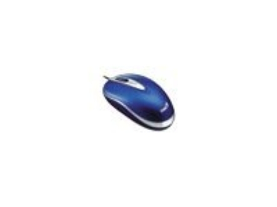 Imagen de Genius NetScroll+ Mini Traveler - Ratón - óptico - 3 botones - cableado - PS/2, USB - azul claro polar