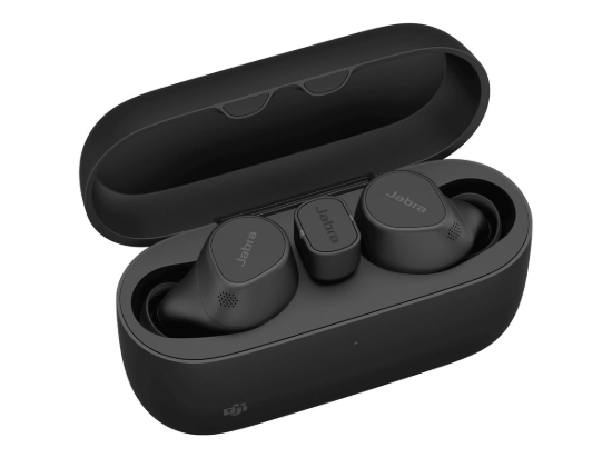 Imagen de Jabra Evolve2 Buds MS - Auriculares inalámbricos con micro - en oreja - Bluetooth - cancelación de sonido activo - USB-C a través de adaptador Bluetooth - aislamiento de ruido - negro - Certificado pa
